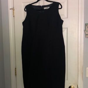 Jasper sleeveless v-neck sheath dress.
